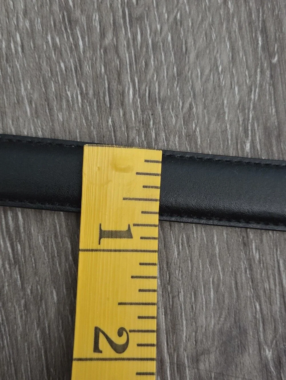 Ralph Lauren Skinny Black Leather Belt Medium